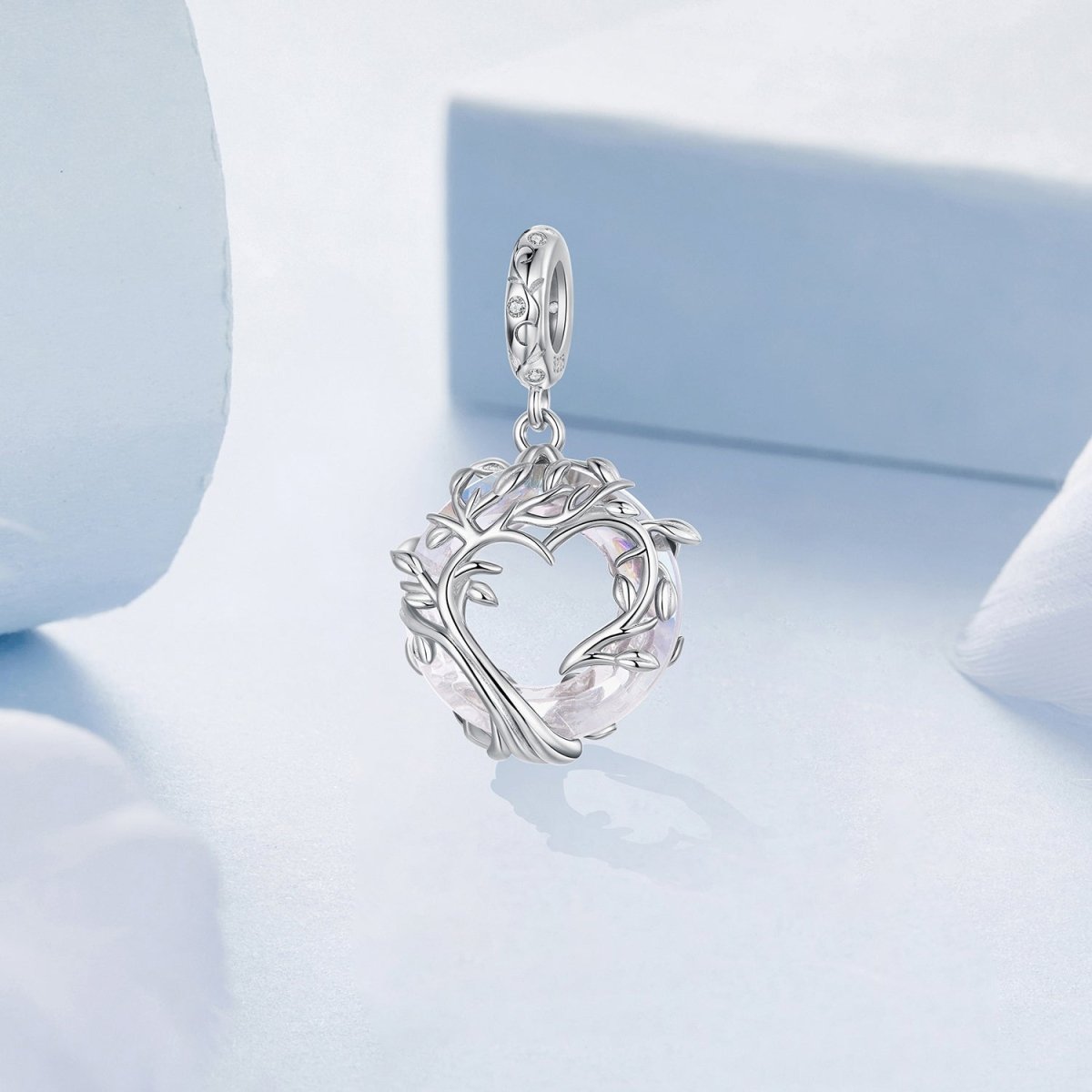 Amarante Jewelry Tree of Life Heart Glow Dangle Charm