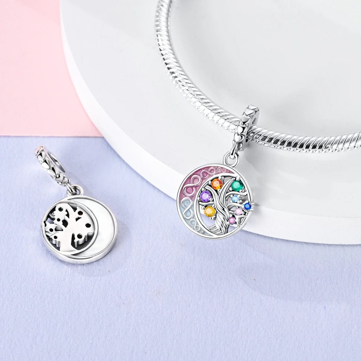 Amarante Jewelry Tree of Life with Moon Dangle Charm
