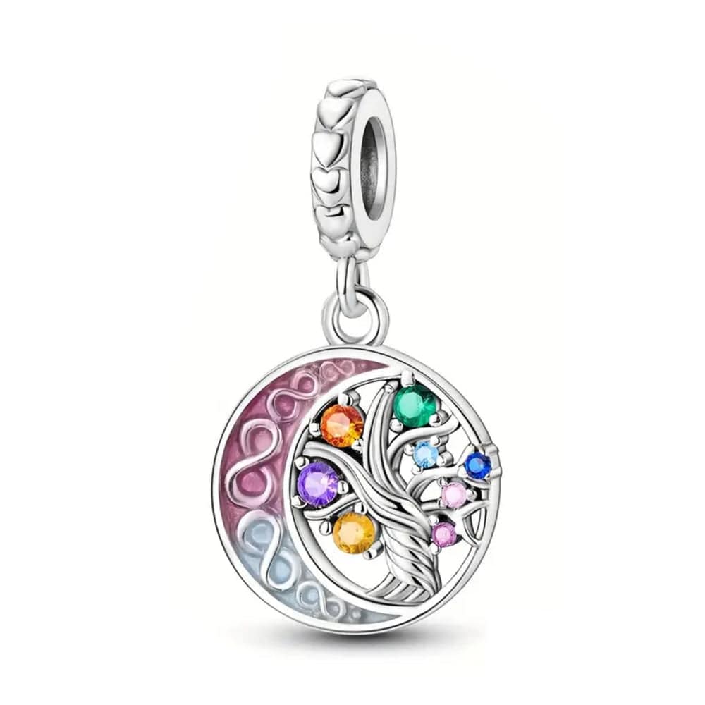 Amarante Jewelry Tree of Life with Moon Dangle Charm