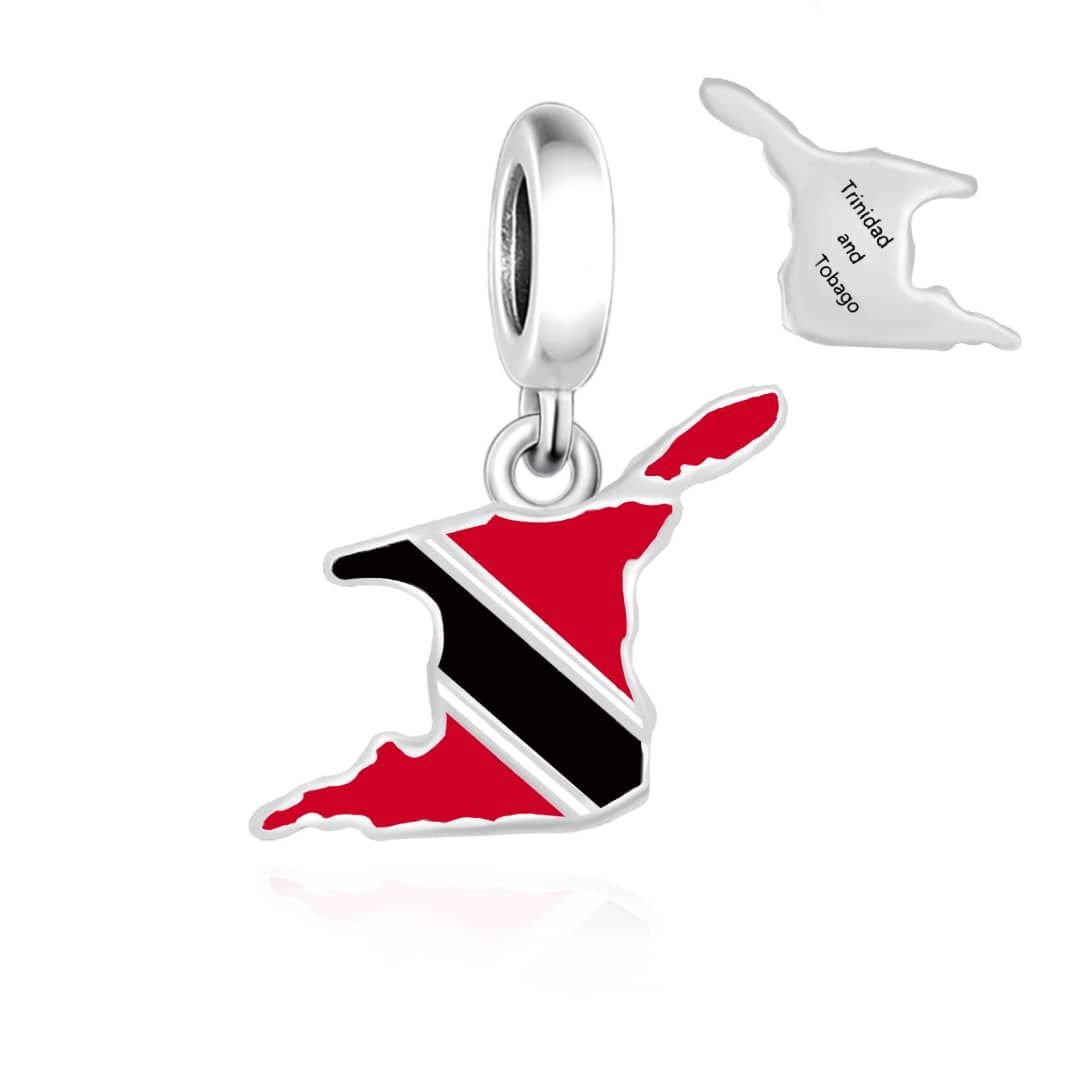 Amarante Jewelry Trinidad and Tobago Map Dangle Charm