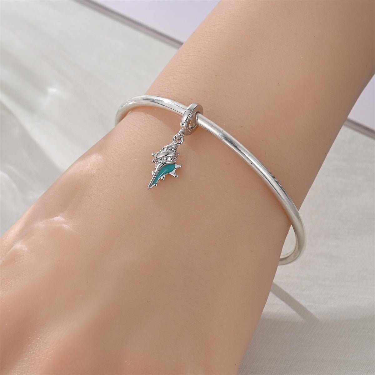 Amarante Jewelry Turquoise Conch Shell Dangle Charm