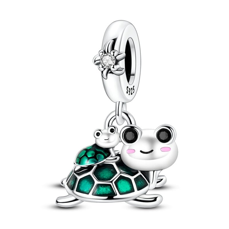 Amarante Jewelry Turtle with Baby Turtle Dangle Charm