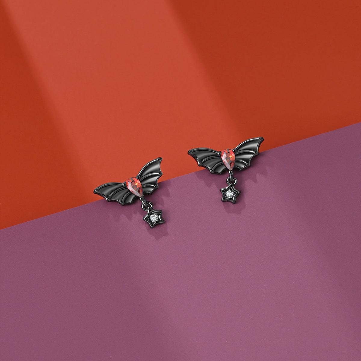 Amarante Jewelry Twilight Bat Gemstone Drop Earrings