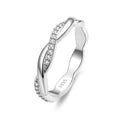 Amarante Jewelry Twisted Radiance Pavé Band Ring