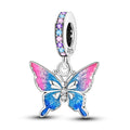 Amarante Jewelry Two - tone Butterfly Dangle Charm