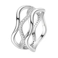 Amarante Jewelry Wave Shaped Silver Ring