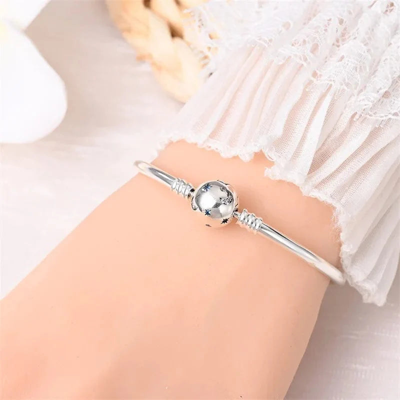 Amarante Jewelry We Belong Together Engraved Bangle with Star Accents