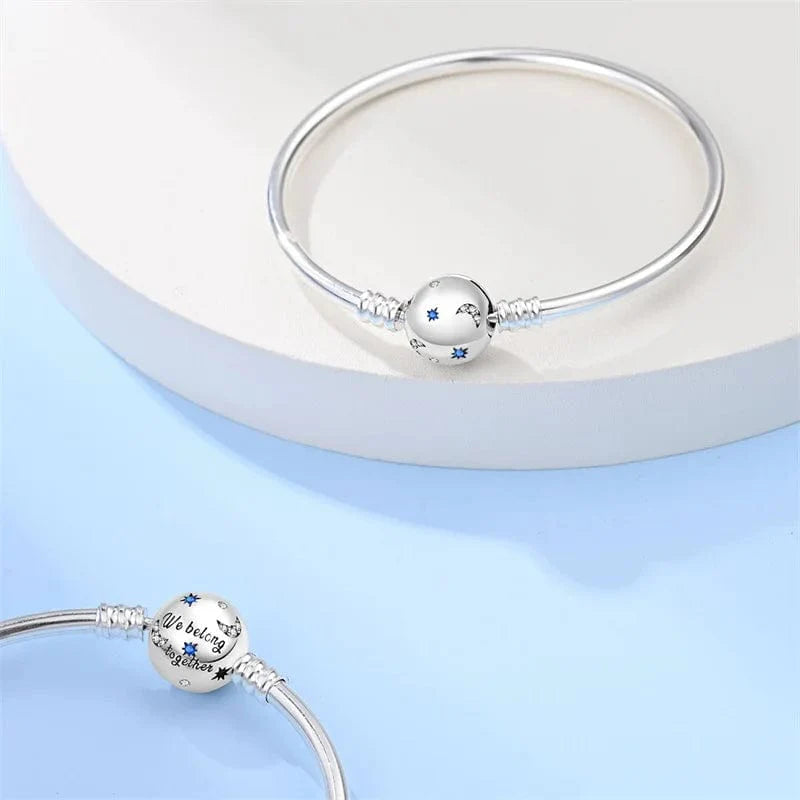 Amarante Jewelry We Belong Together Engraved Bangle with Star Accents