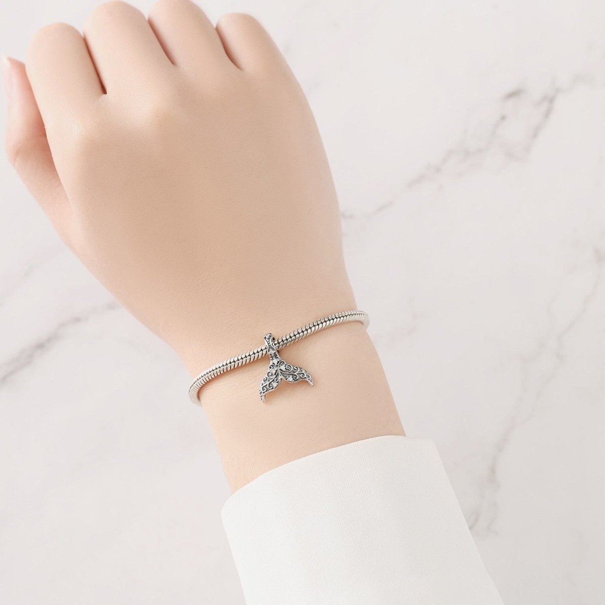 Amarante Jewelry Whale Tail Pendant Charm