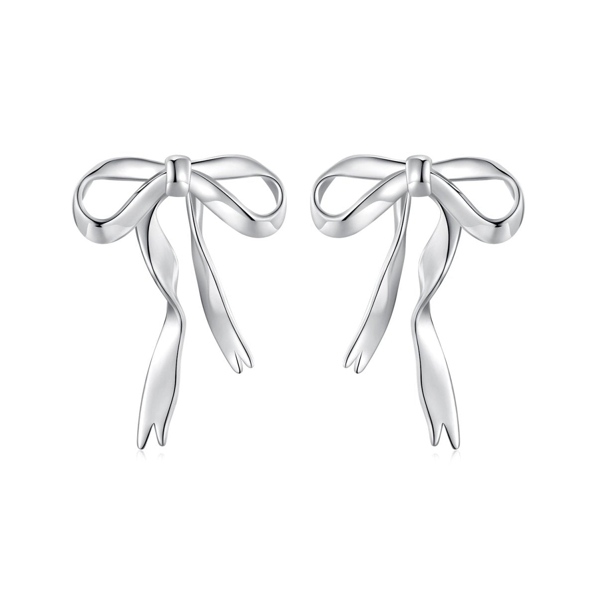 Amarante Jewelry Whispering Ribbon Bow Stud Earrings