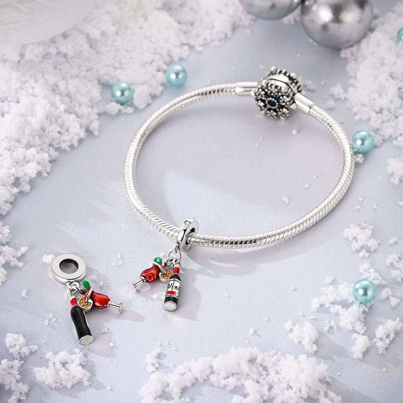 Amarante Jewelry Wine & Cocktail Celebration Double Dangle Charm