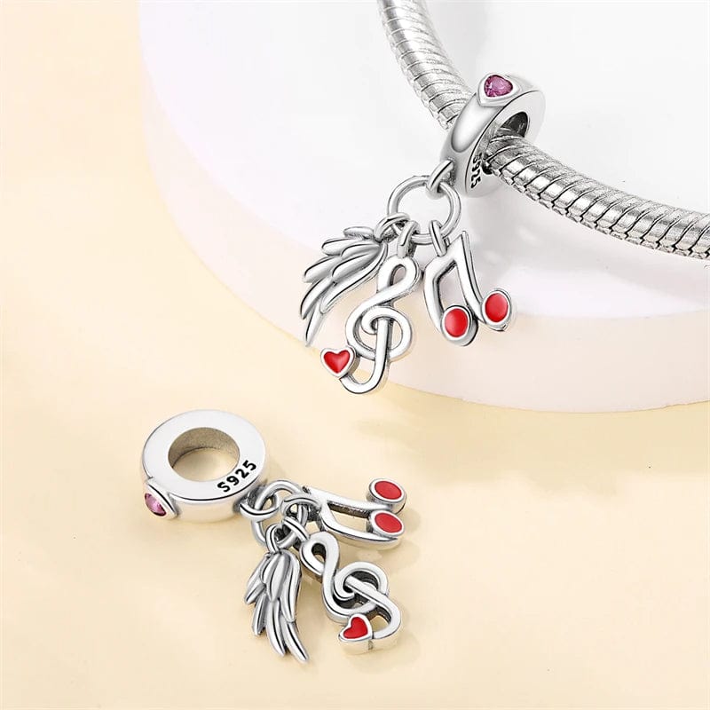 Amarante Jewelry Wing & Music Ringtone Charm