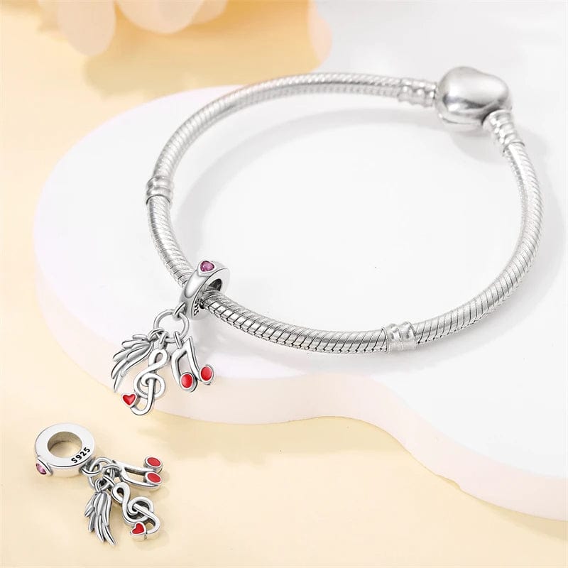 Amarante Jewelry Wing & Music Ringtone Charm