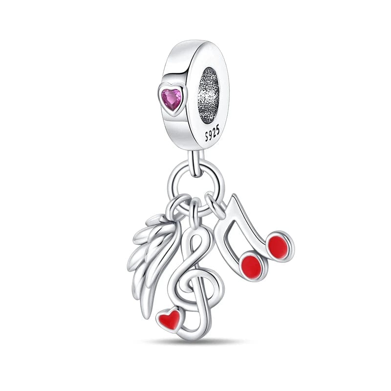 Amarante Jewelry Wing & Music Ringtone Charm
