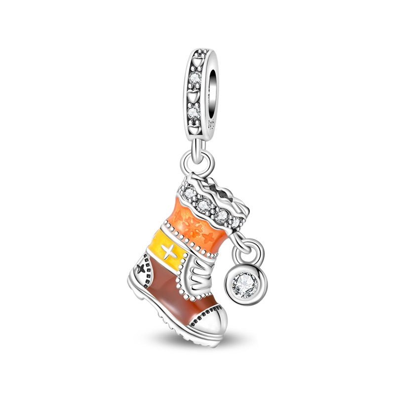 Amarante Jewelry Winter Boot with Crystal Dangle Charm