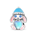 Amarante Jewelry Winter Bunny with Blue Heart Charm