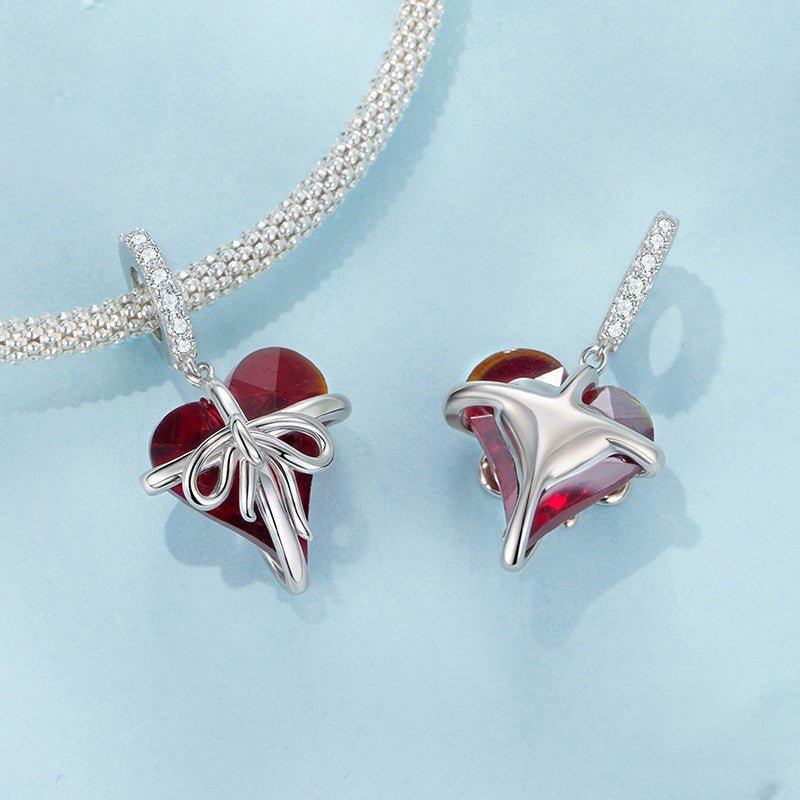 Amarante Jewelry Wrapped Heart Love Knot Dangle Charm