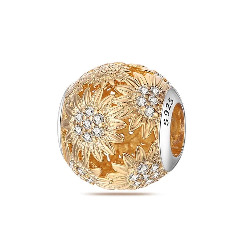 Amarante Jewelry Yellow Sunflower Gold Charm