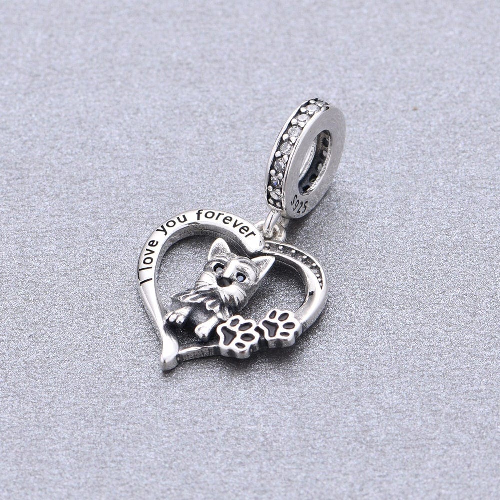 Amarante Jewelry Yorkshire Terrier Forever Love Charm