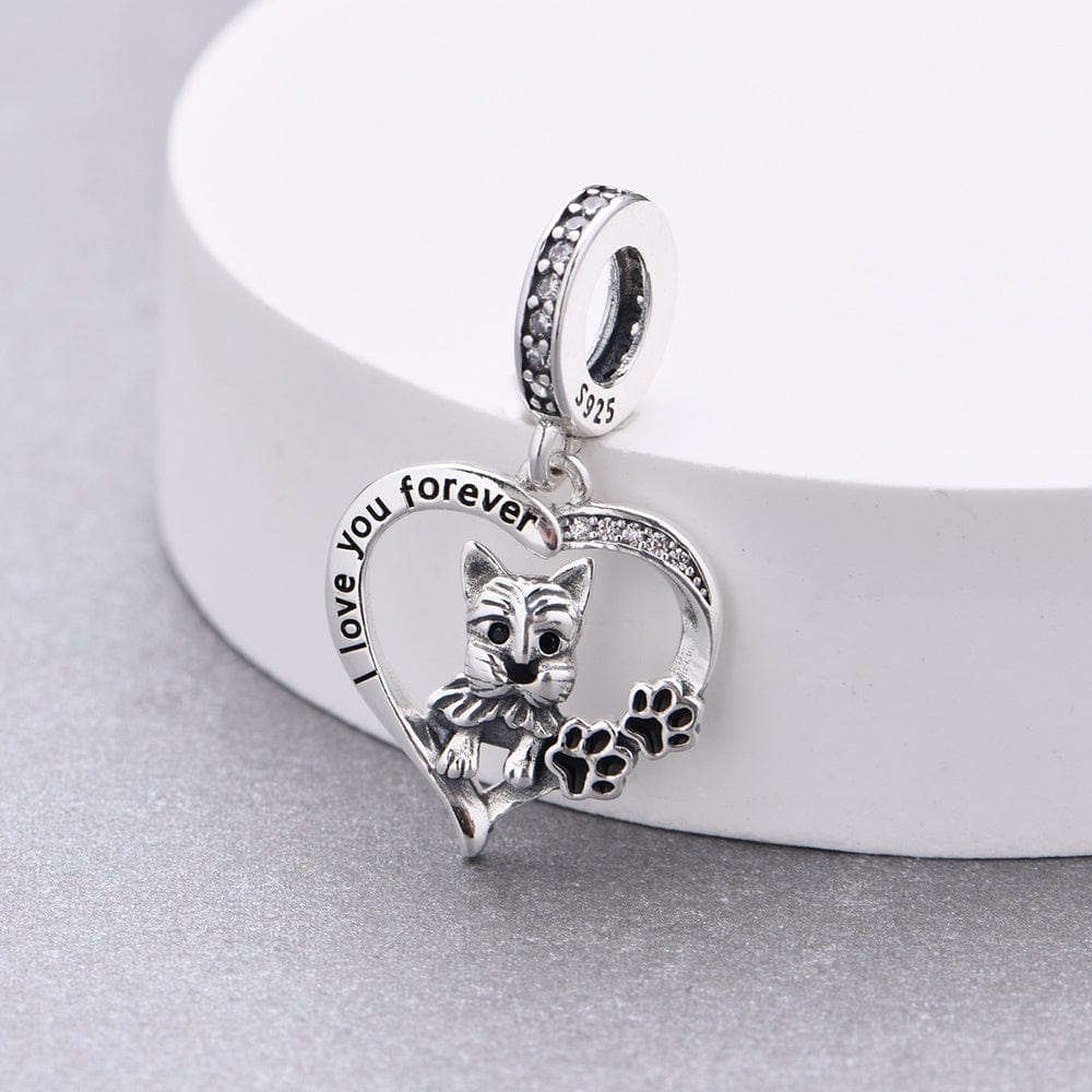 Amarante Jewelry Yorkshire Terrier Forever Love Charm