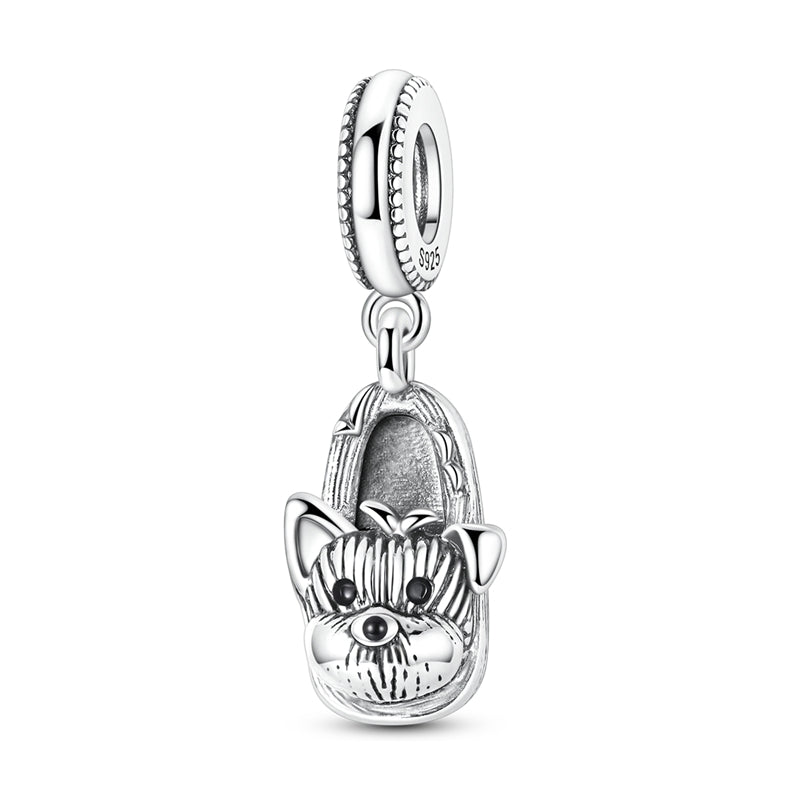 Amarante Jewelry Yorkshire Terrier in Slipper Dangle Charm